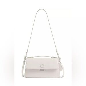 Coach White Leather Shoulder Bag